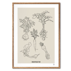Original Lines's plakat med rodfrugter, fra COLLECTION