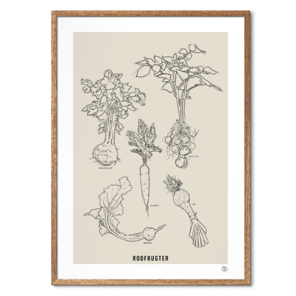 Original Lines's plakat med rodfrugter, fra COLLECTION